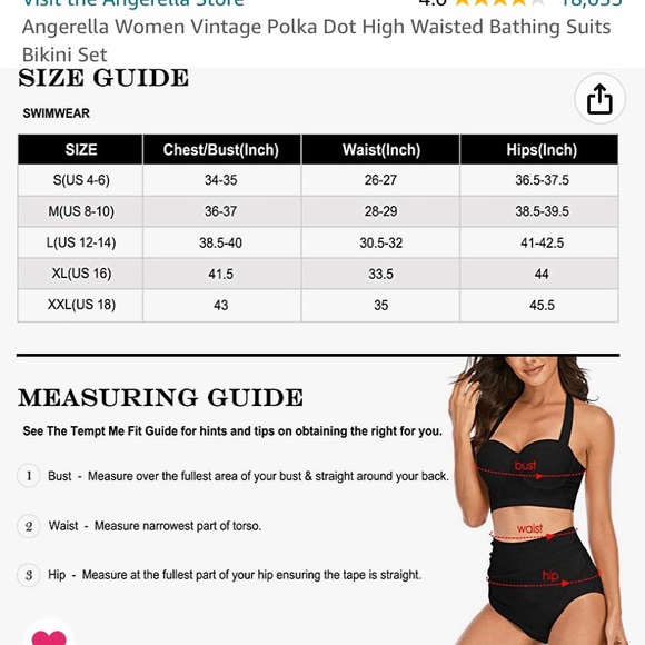 Women’s Pin-Up Girl Style High-waisted Two-piece Swimsuit - Picture 4 of 4
